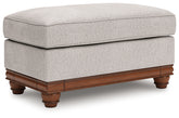 Bay Furniture Gallery - Ashley Furniture - Clearbrooke Living Room - Ottoman / Sandstone - PC5680314